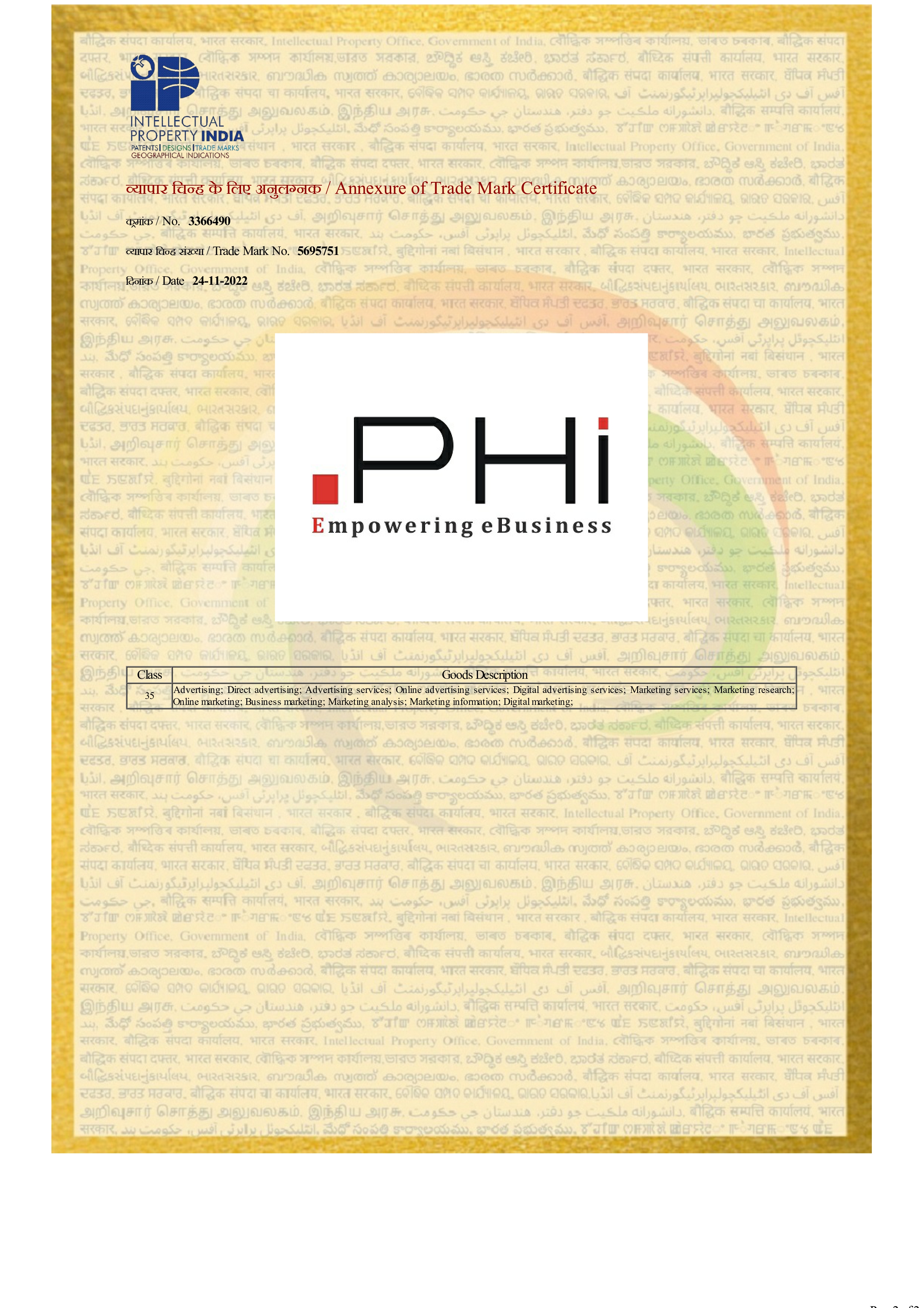 PHi Empowering eBusiness - Annexure